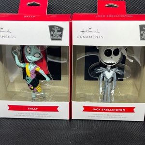 Nightmare Before Christmas (Jack &Sally) (2) ornaments Hallmark